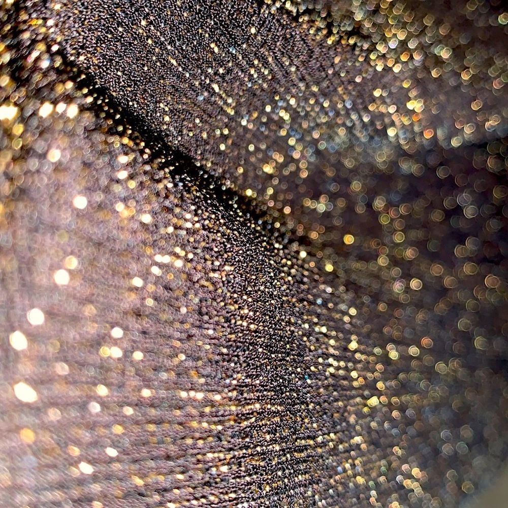 CHICO’s TRAVELER full skirt, black, gold flecks. Elastic waist. Sz 1 (US 8) - Picture 7 of 15